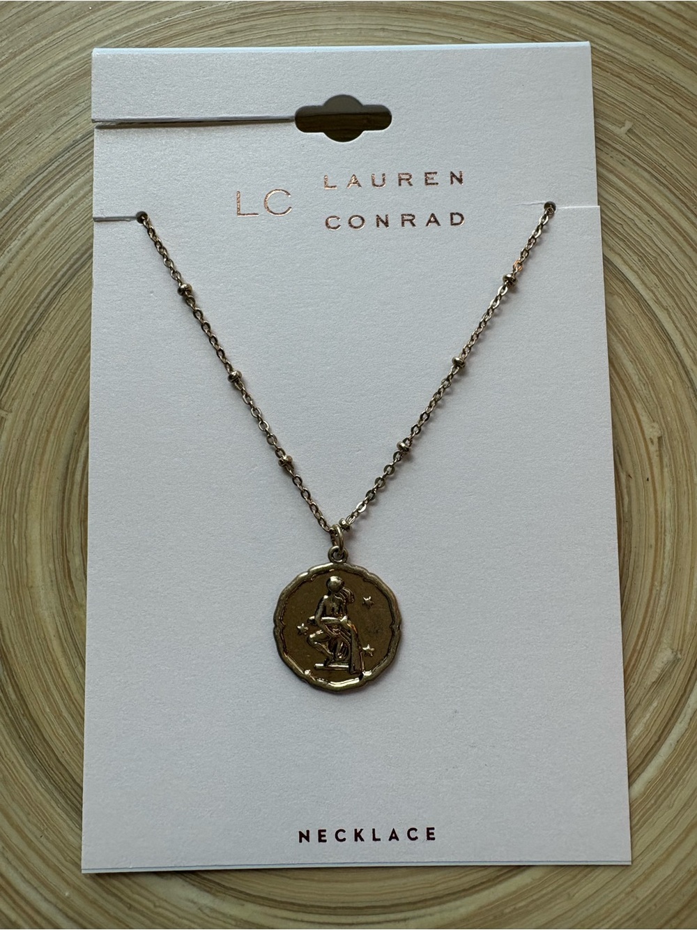 ⭐️ Gold Zodiac reversible Medallion Necklace